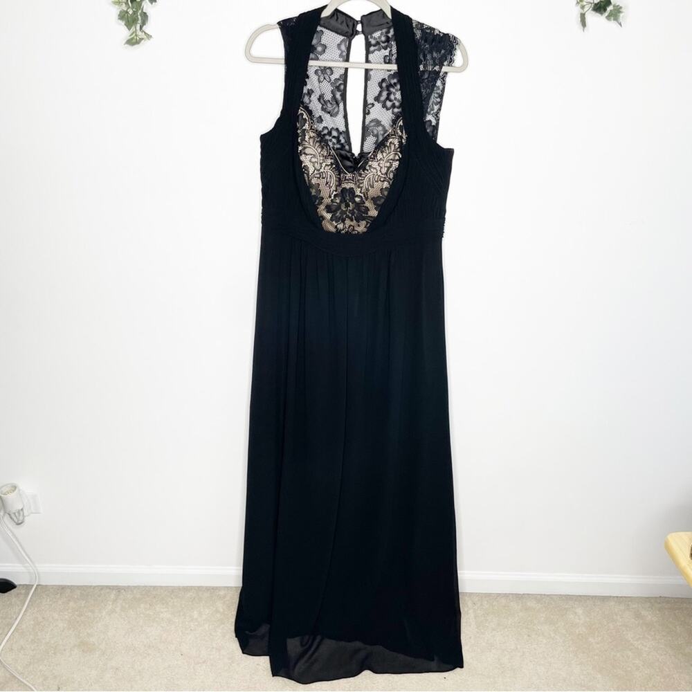 CITY CHIC Black Formal Sleeveless Maxi Dress Size 14